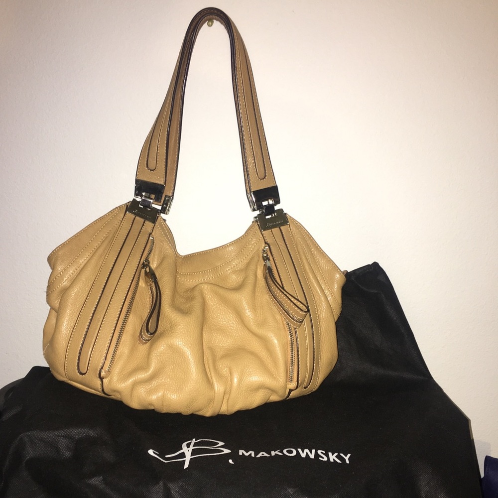 B’makowsky yellow shoulder bag